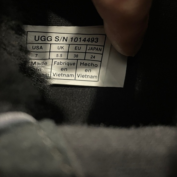 UGG Croft Exotic Leather High Top Sneakers Size 7 - Picture 15 of 16